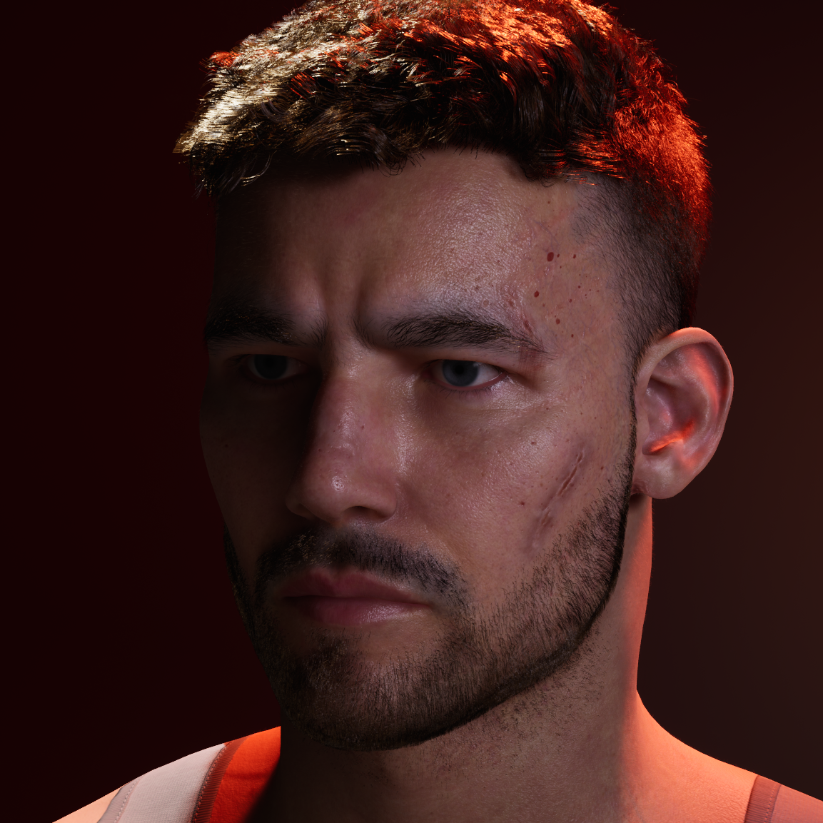 Hero Character In-Engine Viewport